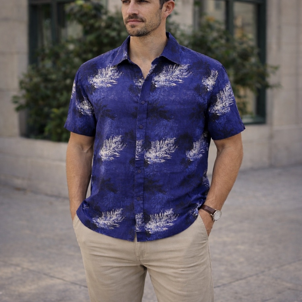 Nat Nast Linen Button Down Shirt